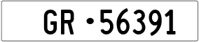 Trailer License Plate